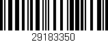 Código de barras (EAN, GTIN, SKU, ISBN): '29183350'