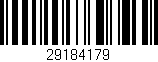Código de barras (EAN, GTIN, SKU, ISBN): '29184179'