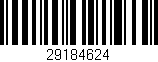 Código de barras (EAN, GTIN, SKU, ISBN): '29184624'