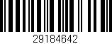 Código de barras (EAN, GTIN, SKU, ISBN): '29184642'