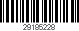 Código de barras (EAN, GTIN, SKU, ISBN): '29185228'