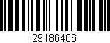 Código de barras (EAN, GTIN, SKU, ISBN): '29186406'