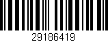 Código de barras (EAN, GTIN, SKU, ISBN): '29186419'