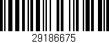 Código de barras (EAN, GTIN, SKU, ISBN): '29186675'