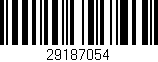 Código de barras (EAN, GTIN, SKU, ISBN): '29187054'