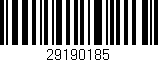 Código de barras (EAN, GTIN, SKU, ISBN): '29190185'