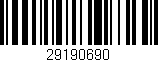 Código de barras (EAN, GTIN, SKU, ISBN): '29190690'