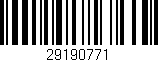Código de barras (EAN, GTIN, SKU, ISBN): '29190771'