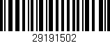 Código de barras (EAN, GTIN, SKU, ISBN): '29191502'