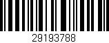 Código de barras (EAN, GTIN, SKU, ISBN): '29193788'