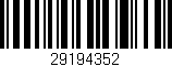 Código de barras (EAN, GTIN, SKU, ISBN): '29194352'