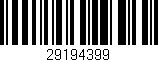 Código de barras (EAN, GTIN, SKU, ISBN): '29194399'