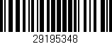 Código de barras (EAN, GTIN, SKU, ISBN): '29195348'