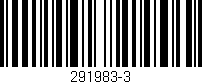 Código de barras (EAN, GTIN, SKU, ISBN): '291983-3'