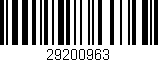 Código de barras (EAN, GTIN, SKU, ISBN): '29200963'