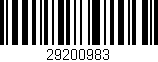 Código de barras (EAN, GTIN, SKU, ISBN): '29200983'