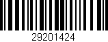 Código de barras (EAN, GTIN, SKU, ISBN): '29201424'