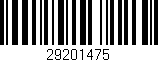 Código de barras (EAN, GTIN, SKU, ISBN): '29201475'