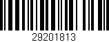 Código de barras (EAN, GTIN, SKU, ISBN): '29201813'