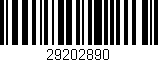 Código de barras (EAN, GTIN, SKU, ISBN): '29202890'