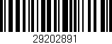 Código de barras (EAN, GTIN, SKU, ISBN): '29202891'