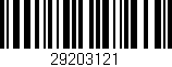 Código de barras (EAN, GTIN, SKU, ISBN): '29203121'