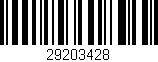 Código de barras (EAN, GTIN, SKU, ISBN): '29203428'
