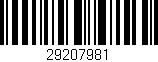 Código de barras (EAN, GTIN, SKU, ISBN): '29207981'