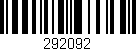 Código de barras (EAN, GTIN, SKU, ISBN): '292092'