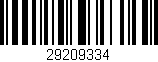 Código de barras (EAN, GTIN, SKU, ISBN): '29209334'