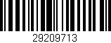 Código de barras (EAN, GTIN, SKU, ISBN): '29209713'