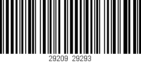 Código de barras (EAN, GTIN, SKU, ISBN): '29209/29293'