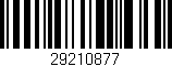 Código de barras (EAN, GTIN, SKU, ISBN): '29210877'