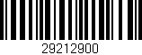 Código de barras (EAN, GTIN, SKU, ISBN): '29212900'