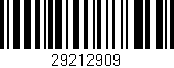 Código de barras (EAN, GTIN, SKU, ISBN): '29212909'