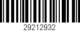 Código de barras (EAN, GTIN, SKU, ISBN): '29212932'