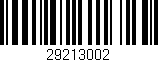 Código de barras (EAN, GTIN, SKU, ISBN): '29213002'