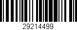 Código de barras (EAN, GTIN, SKU, ISBN): '29214499'