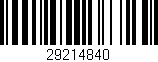 Código de barras (EAN, GTIN, SKU, ISBN): '29214840'