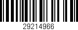 Código de barras (EAN, GTIN, SKU, ISBN): '29214966'