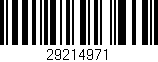Código de barras (EAN, GTIN, SKU, ISBN): '29214971'
