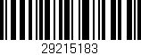 Código de barras (EAN, GTIN, SKU, ISBN): '29215183'