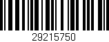 Código de barras (EAN, GTIN, SKU, ISBN): '29215750'