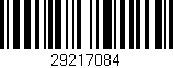 Código de barras (EAN, GTIN, SKU, ISBN): '29217084'
