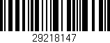 Código de barras (EAN, GTIN, SKU, ISBN): '29218147'