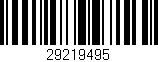 Código de barras (EAN, GTIN, SKU, ISBN): '29219495'