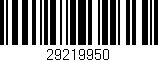 Código de barras (EAN, GTIN, SKU, ISBN): '29219950'