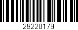 Código de barras (EAN, GTIN, SKU, ISBN): '29220179'