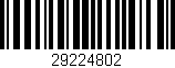 Código de barras (EAN, GTIN, SKU, ISBN): '29224802'