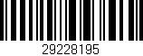 Código de barras (EAN, GTIN, SKU, ISBN): '29228195'